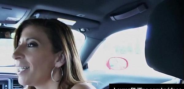  Lauren Phillips Has Interracial 3 Way In Boober Car Service!